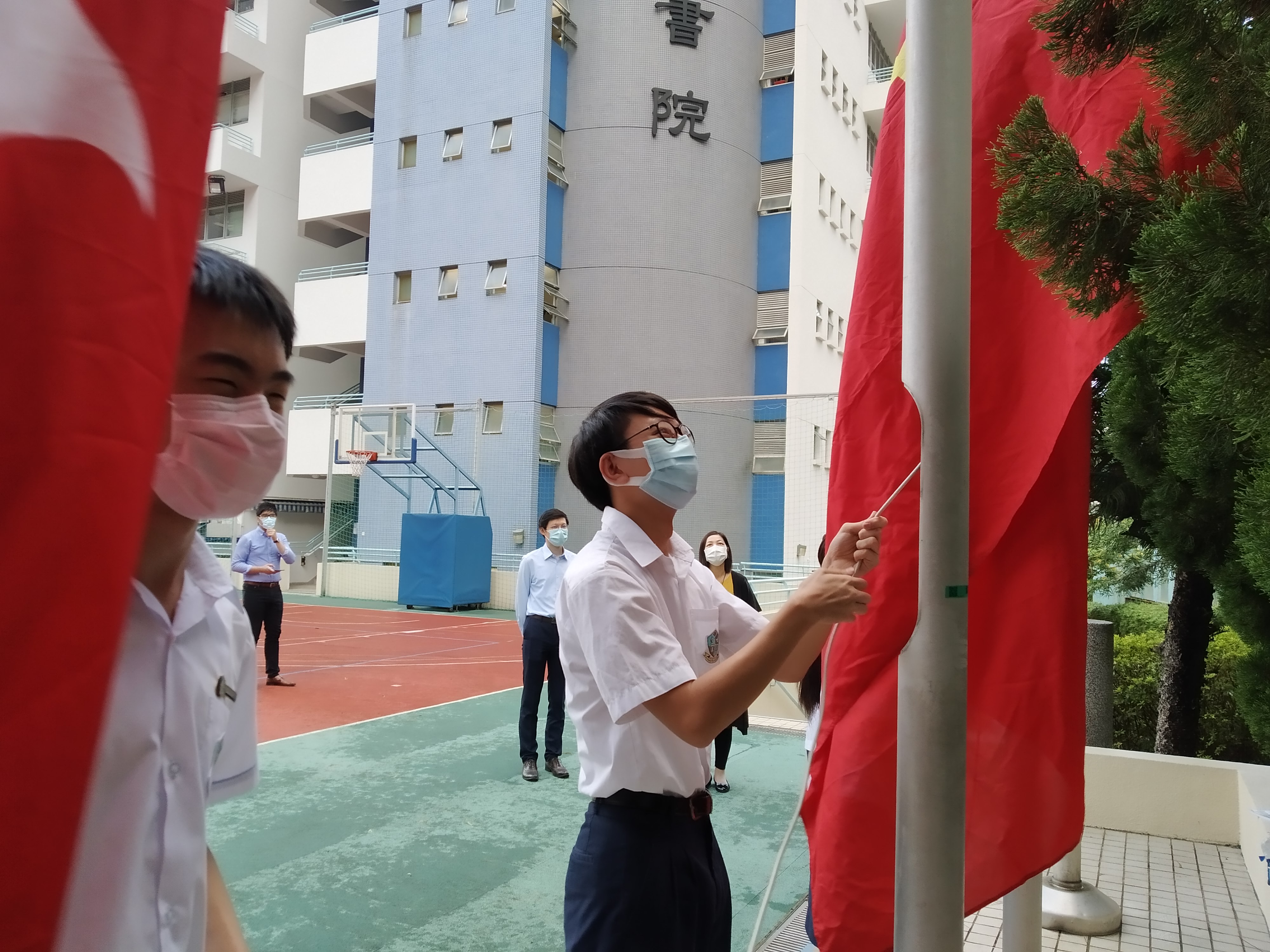 Flag-raising Ceremony before the PRC National Day