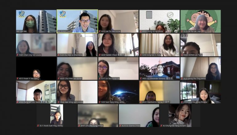 Online staff meeting via ZOOM