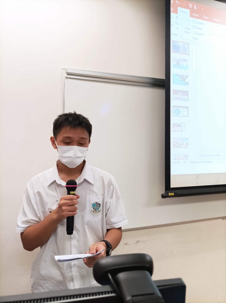 Student representatives shared in the EdUHK: 1L05 CHAU Tsan Yin.