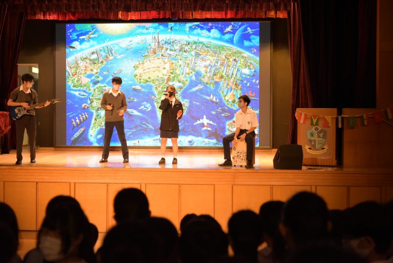 Students sang a Spanish song, Remember Me to open the Student Union Pooi Kei Fiesta.