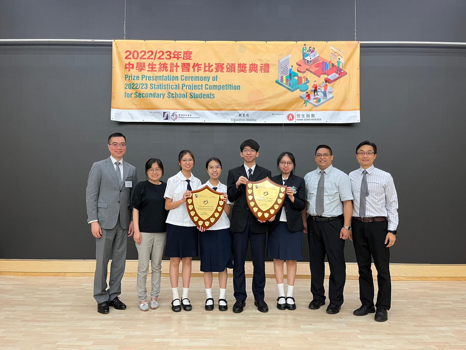 Permanent Installation of Memorable Shield for Champion School in Statistics Project Competition