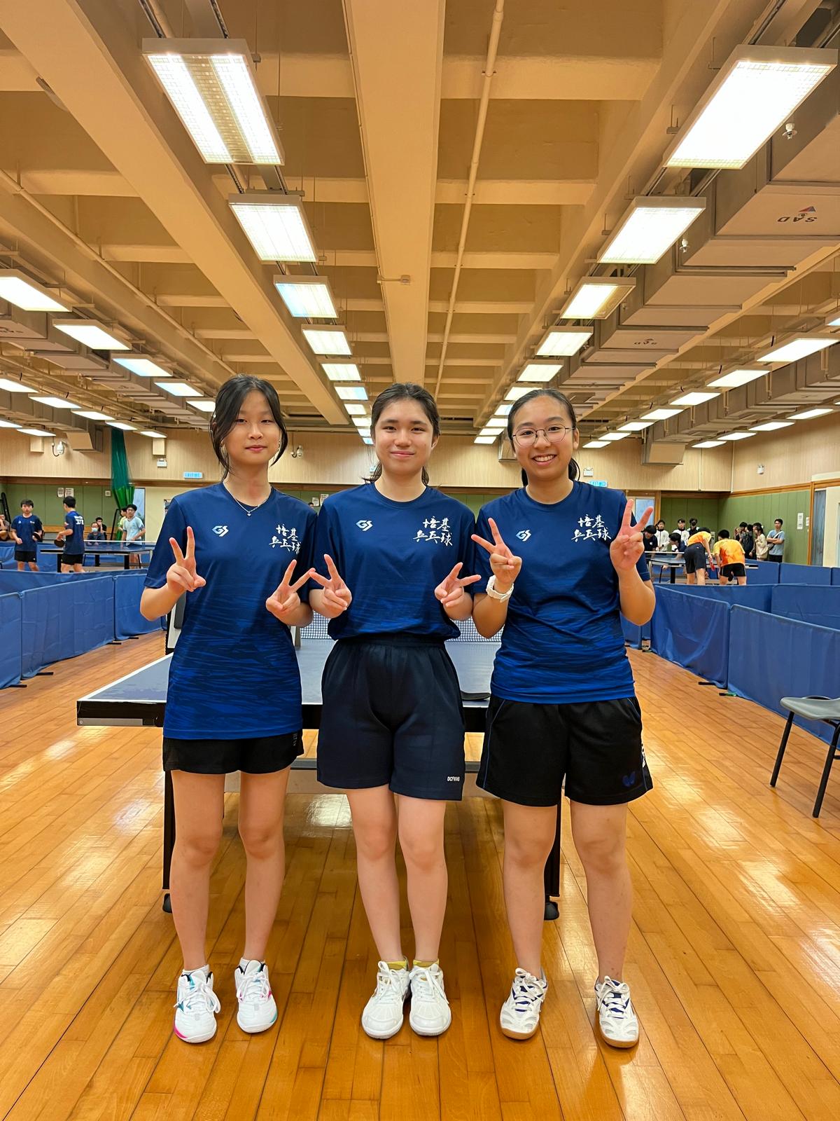 Girls Table Tennis Team – 1st runner-up in Inter-school Table Tennis Competition 2024/25